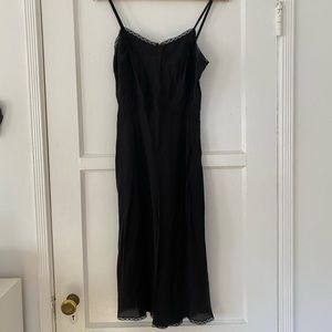 Erica Tanov - Black Petal Lola Silk Slip